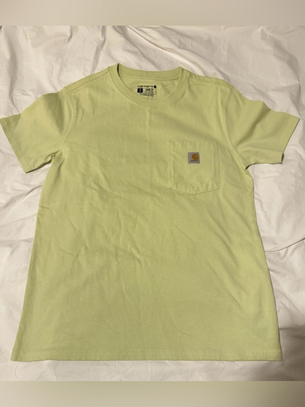 Carhartt Mens Work Pocket Tee Shirt Green / Red Loose Fit Lot of 2 Size Small - Picture 6 of 9